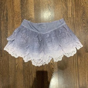 Free People high waisted ombré shorts